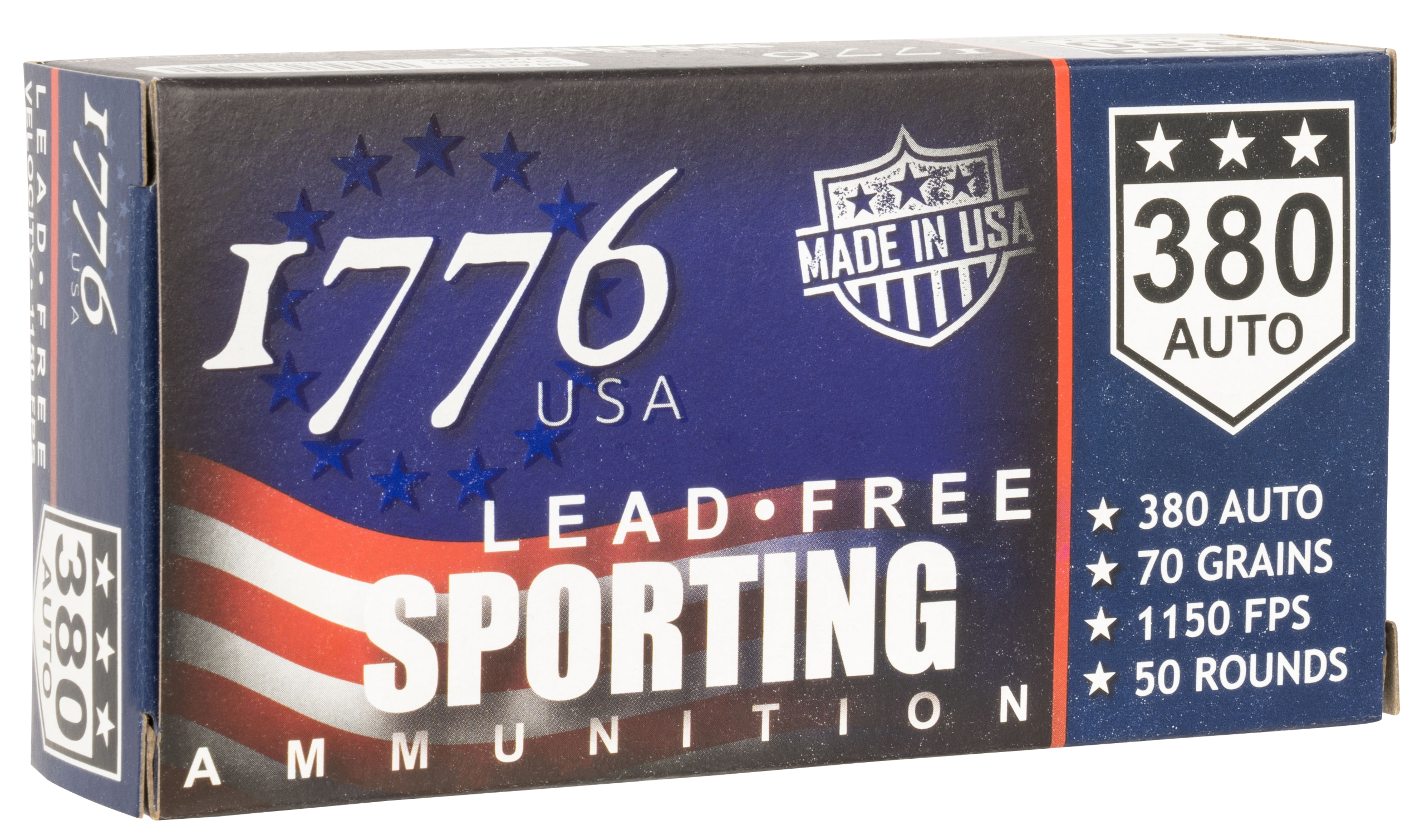 1776 USA Lead Free Sporting 380 ACP Lead Free Ball 50/Box