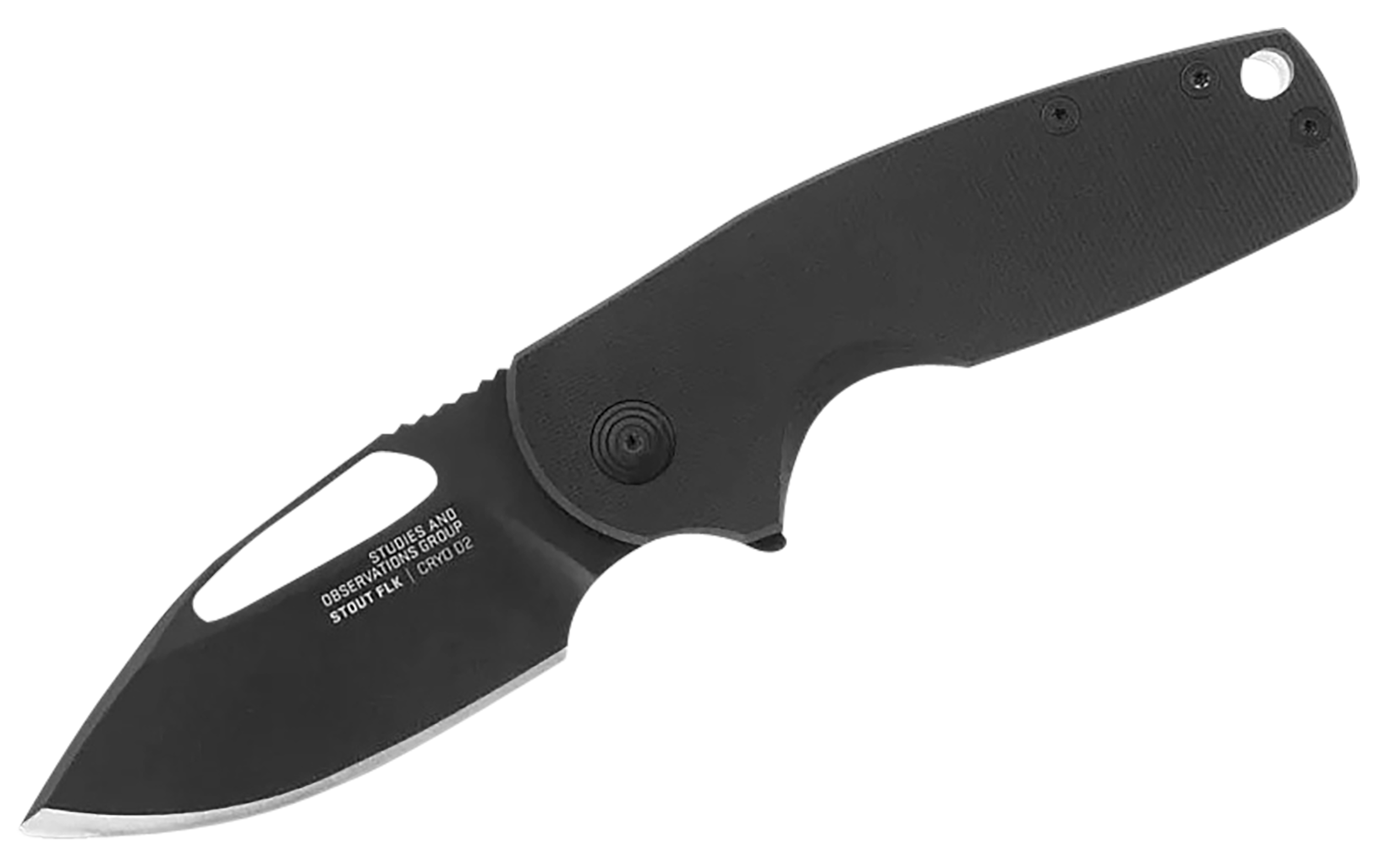 S.O.G 2.62" Folding Clip Point Straight Cryo D2 Blade G10 Handle