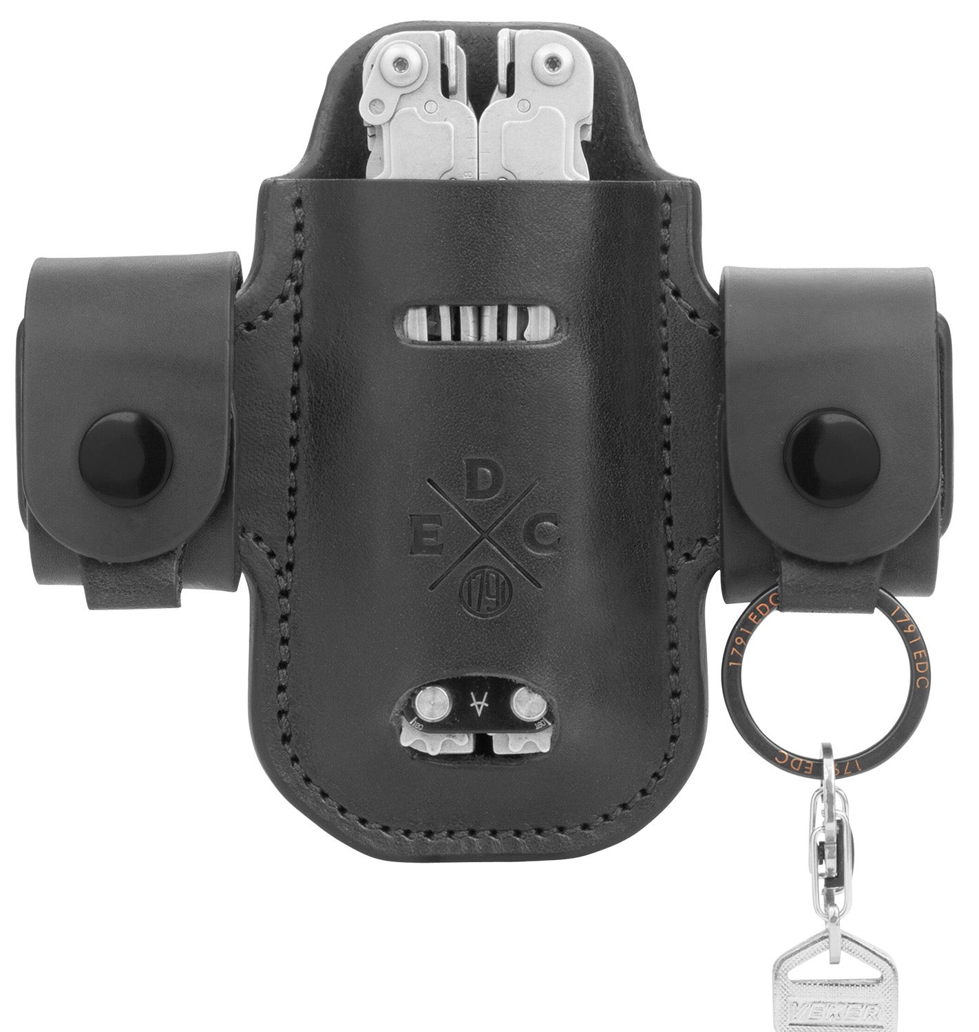 1791 Gunleather EDC Heavy Duty Solo Action Snap OWB Black Leather RH/LH