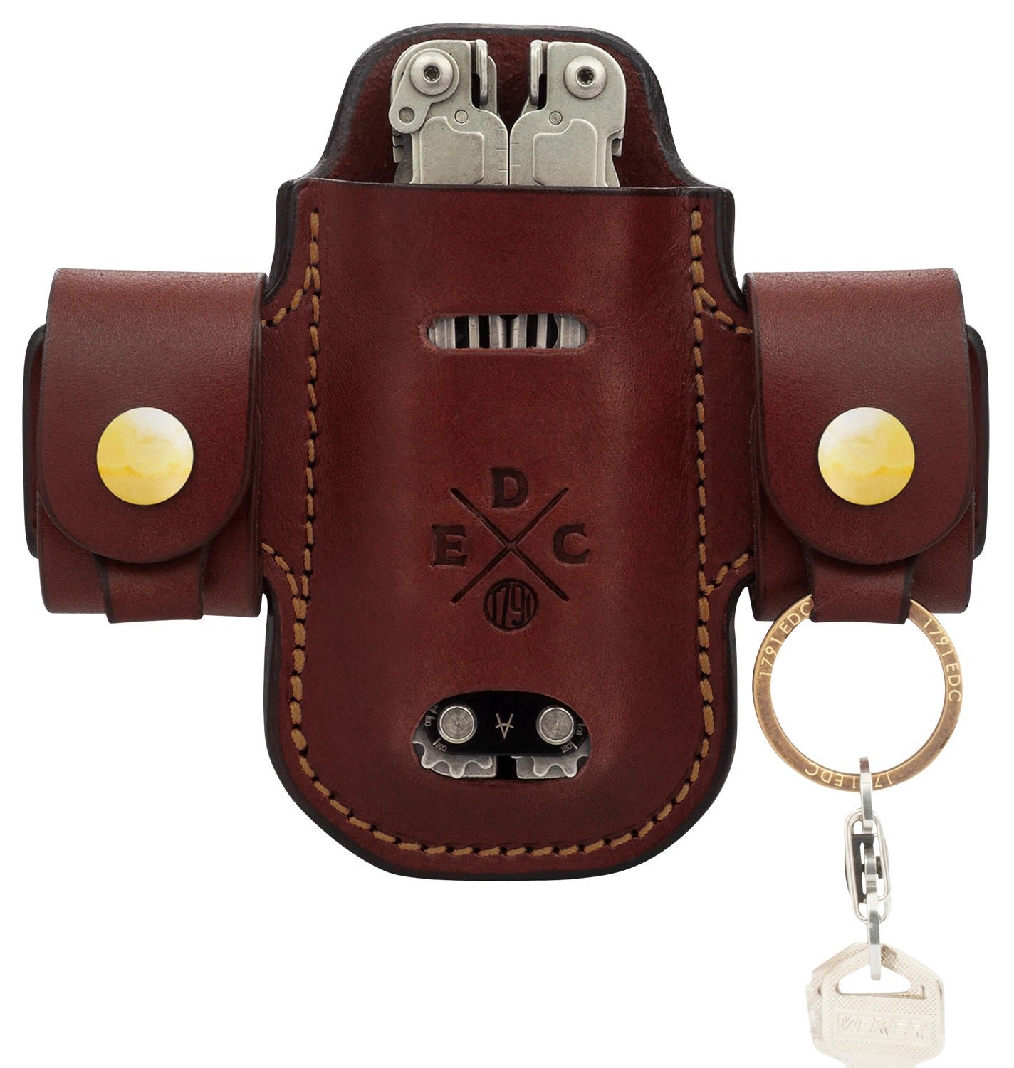 1791 Gunleather EDC Heavy Duty Solo Action Snap OWB Chestnut Leather RH/LH