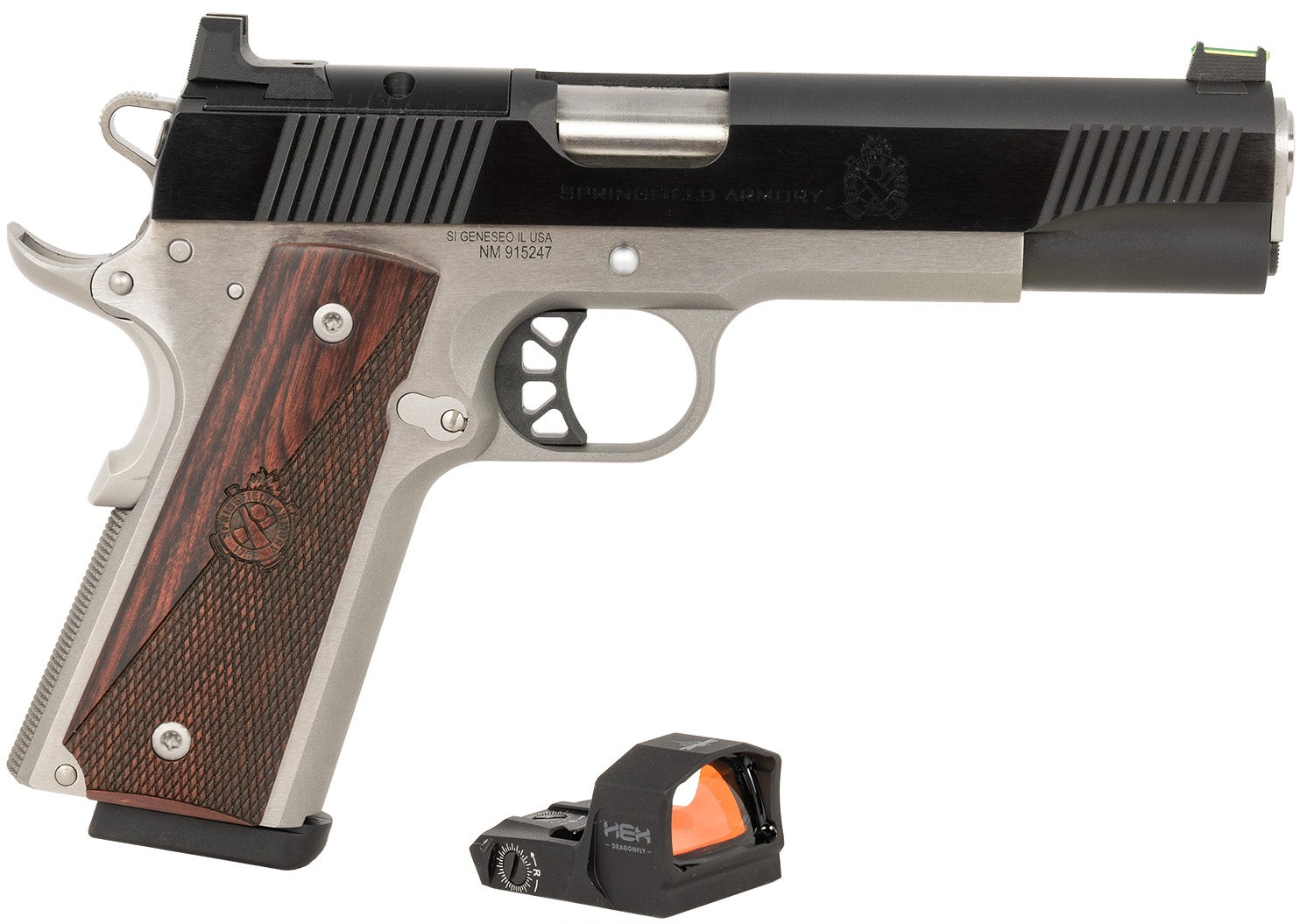 Springfield 1911 Ronin 10mm Auto Pistol 8+1 5" Barrel Hex Dragonfly Red Dot PX9121LAOSD