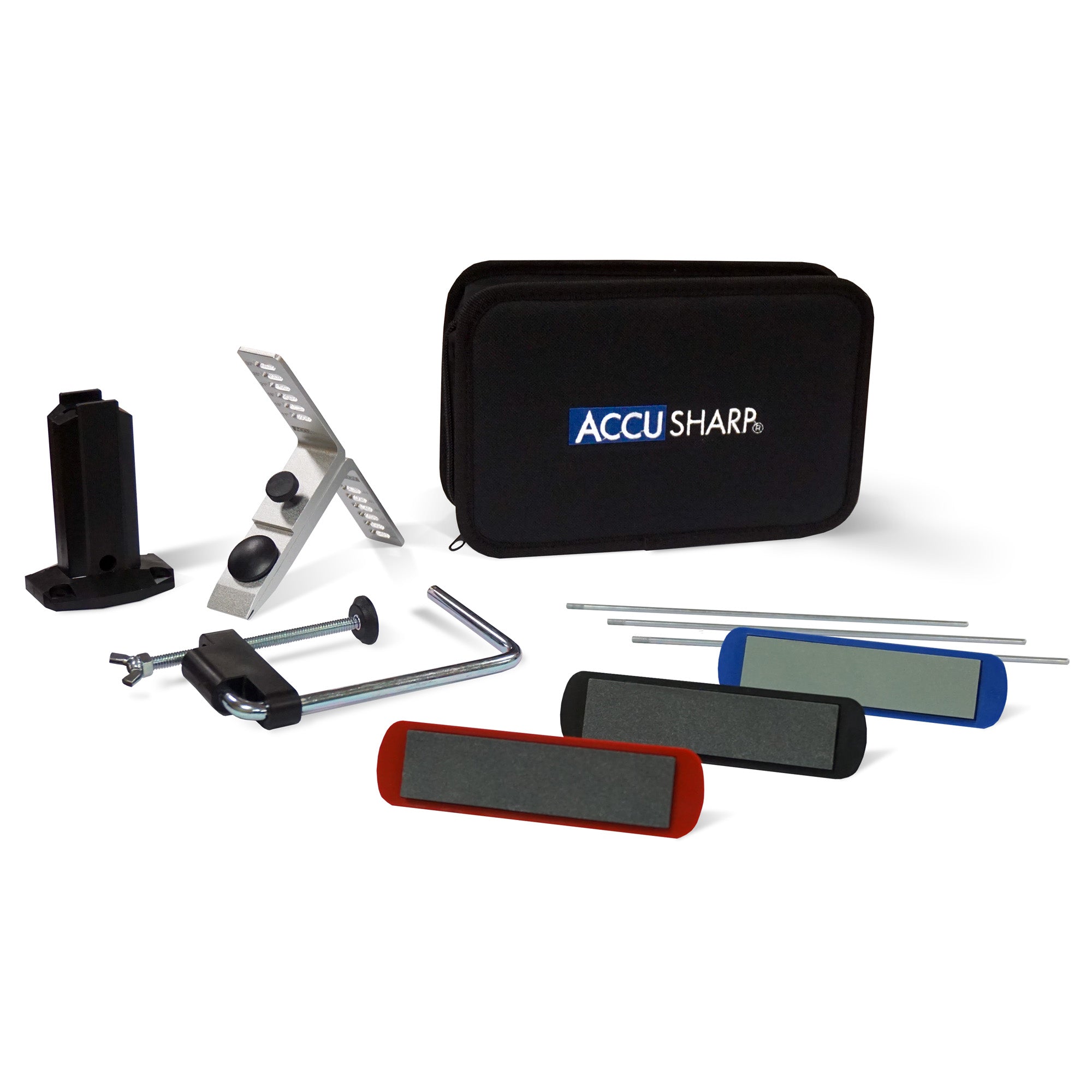Accusharp 3-stone Precision - Knife Sharpening Kit W/case