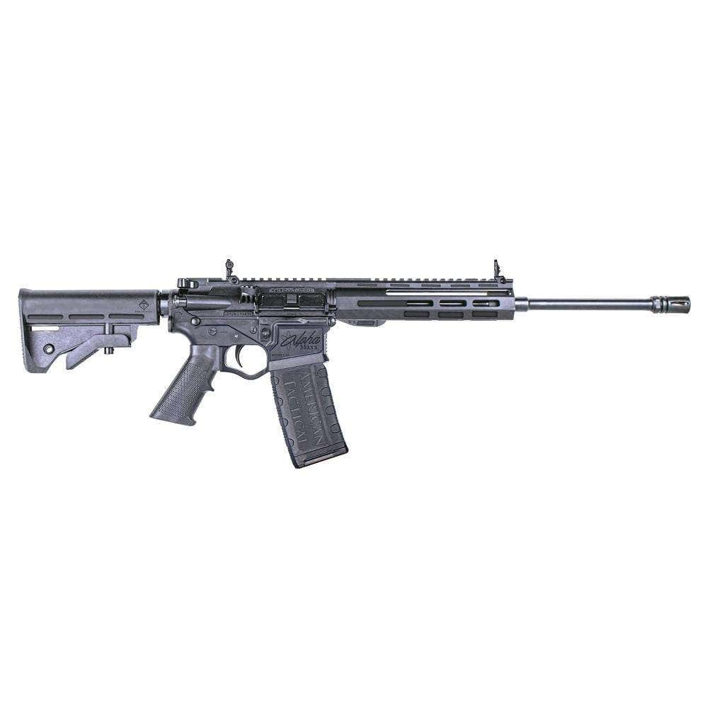 ATI Alpha-15 Maxx 5.56mm NATO 30+116" Pencil Barrel Polymer Rec Polymer Handguard Syn Stock Flash Hider Black ATIGAX5569ML