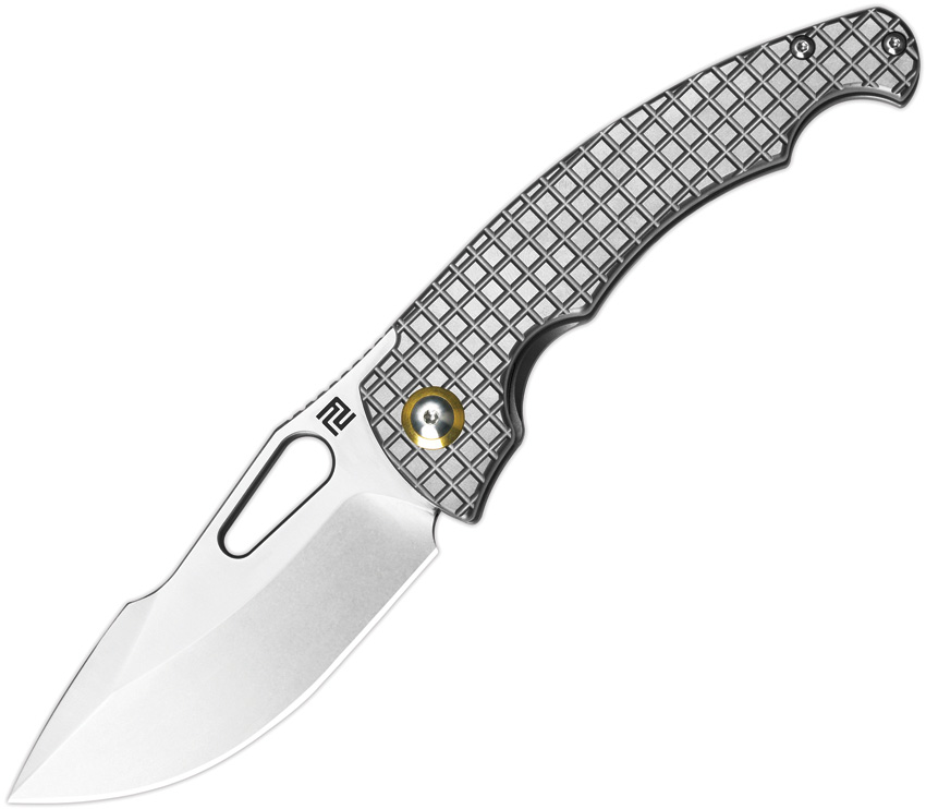 Artisan XCELLERATOR Framelock Pocket Knife Gray Titanium S90V - ATZ1860GS