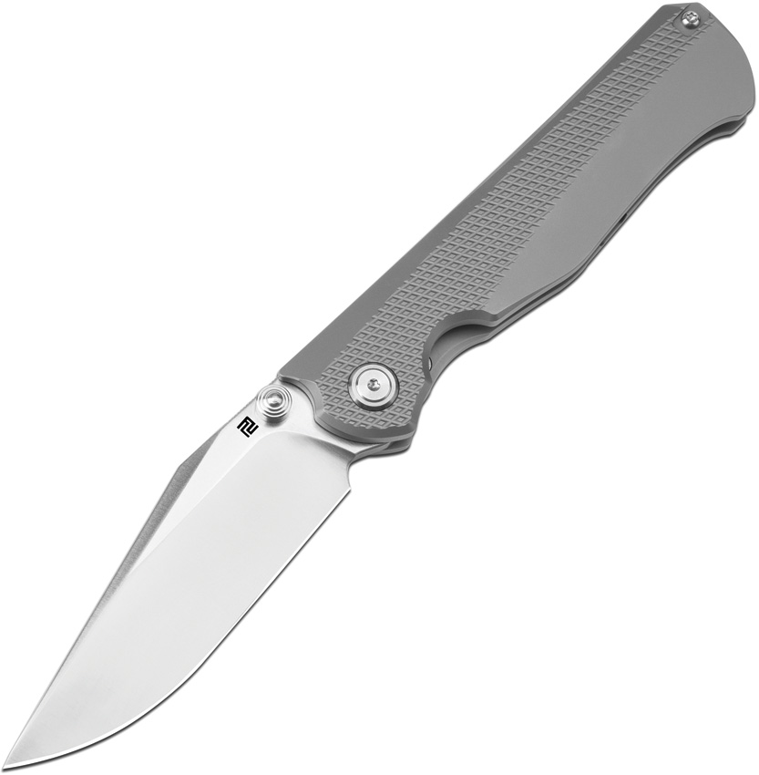 Artisan Caruso Framelock Pocket Knife Gray - ATZ1869GY