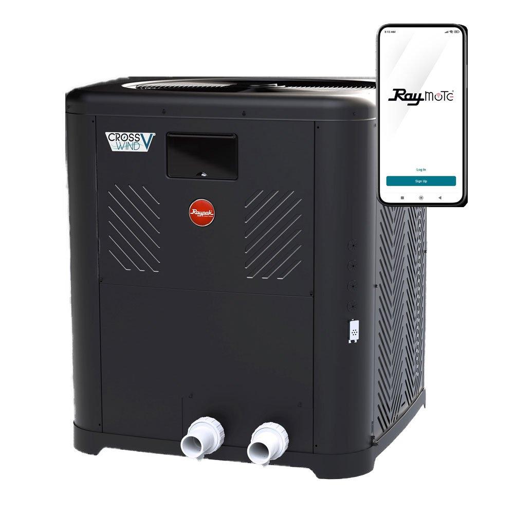 Raypak - Crosswind V 4550 Heat Pump Electric Pool Heater, 85,000 BTU