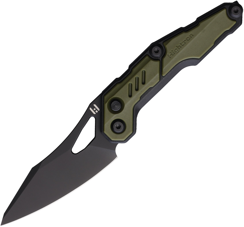 HIGHTRON Spectron Folder Button Lock Pocket Knife Green - HTK04GRN