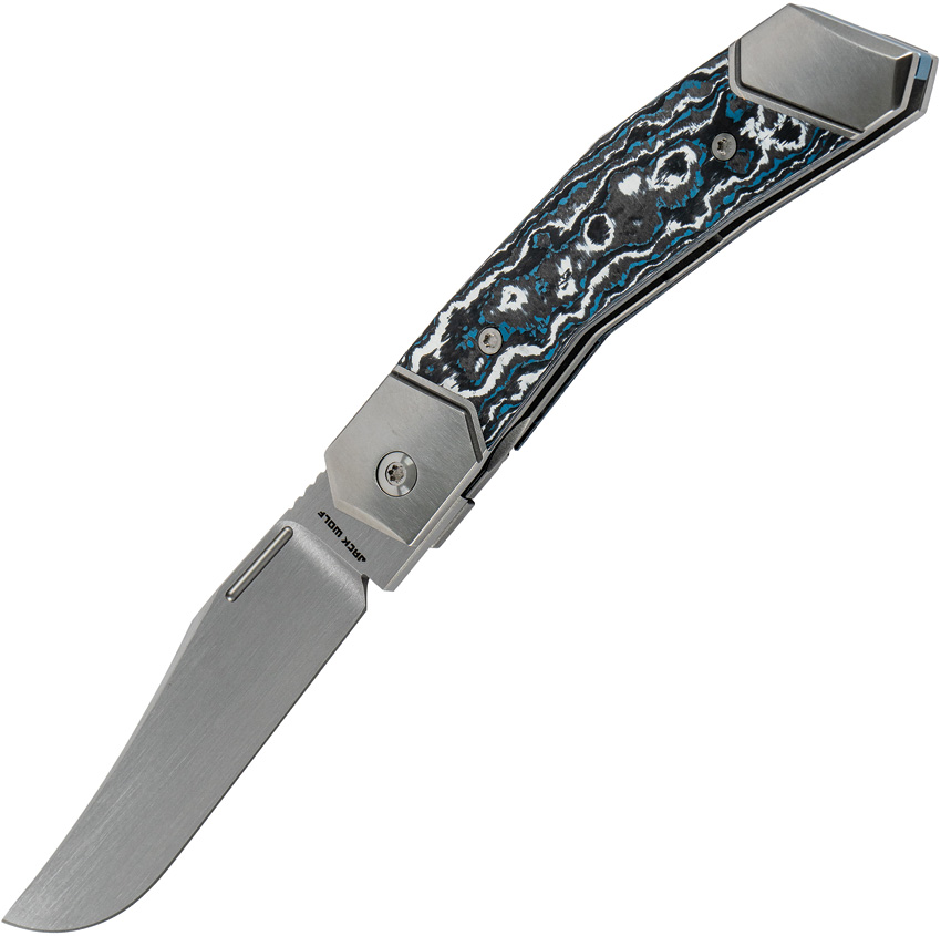 Jack Wolf Bionic Jack Framelock Pocket Knife Fat Carbon Frost - JW54177