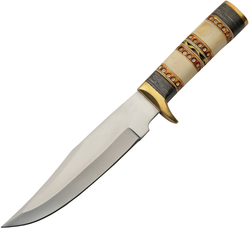 12.7 Inch Ring Bone Fixed Blade Knife Black Spacer - PA203496