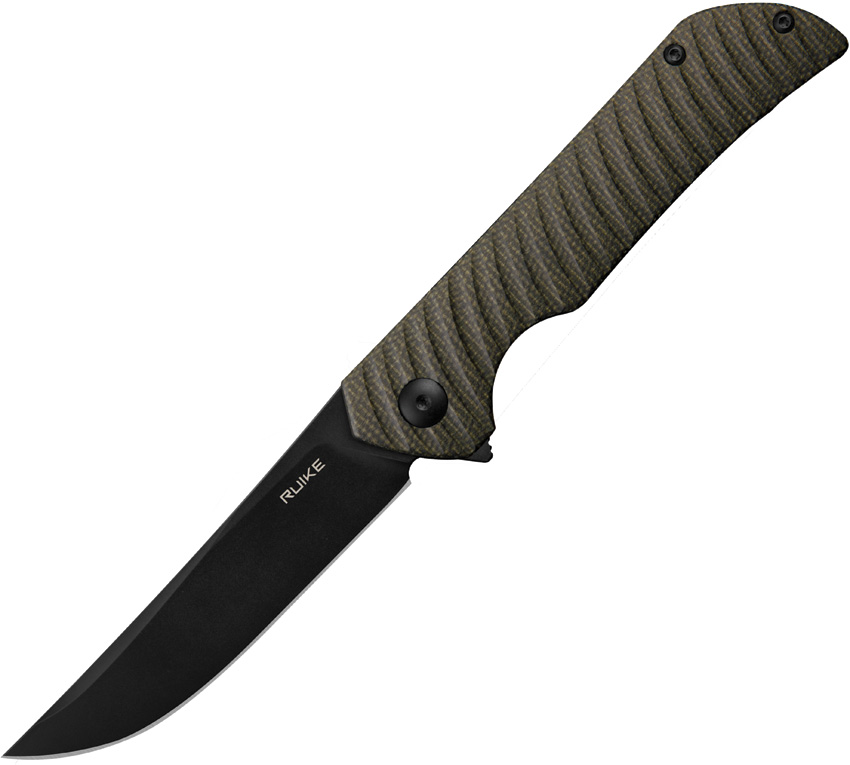 Ruike P122 Linerlock Pocket Knife Black - RKEP122MB