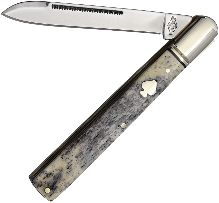 Rough Ryder Black Apaloosa Barehead Doctor Pocket Knife - RR2484