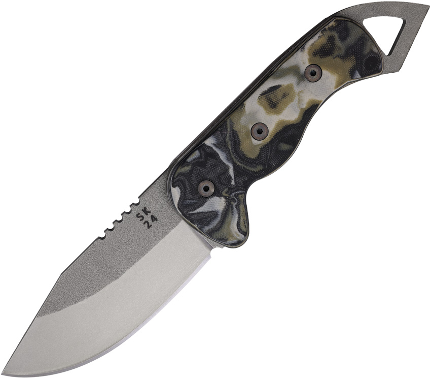 Shed 2024 Tuatara Fixed Blade Knife OD Burl - SHED24TAOD