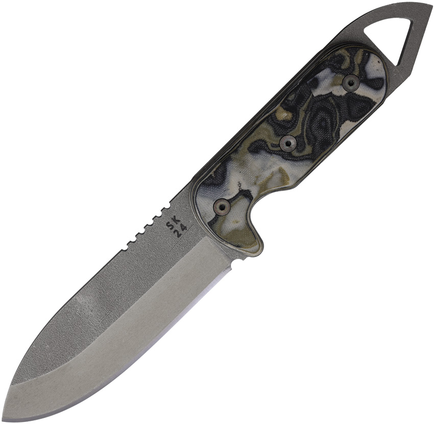 Shed 2024 Visionary Fixed Blade Knife OD Burl - SHED24VNOD