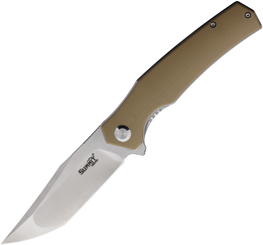 Summit Gear Linerlock Pocket Knife Coyote G10 - SMT007CB