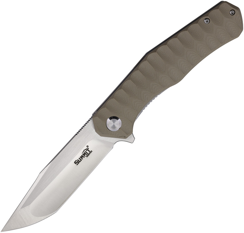 Summit Gear Linerlock Pocket Knife Tan G10 - SMT009TN