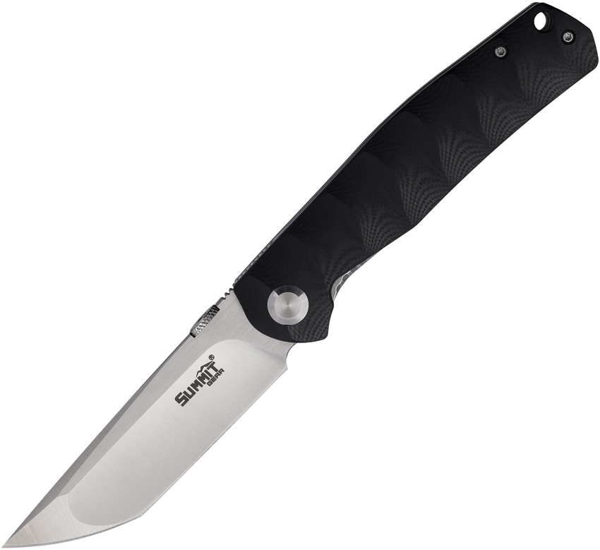 Summit Gear Linerlock Pocket Knife Black G10 - SMT011BK