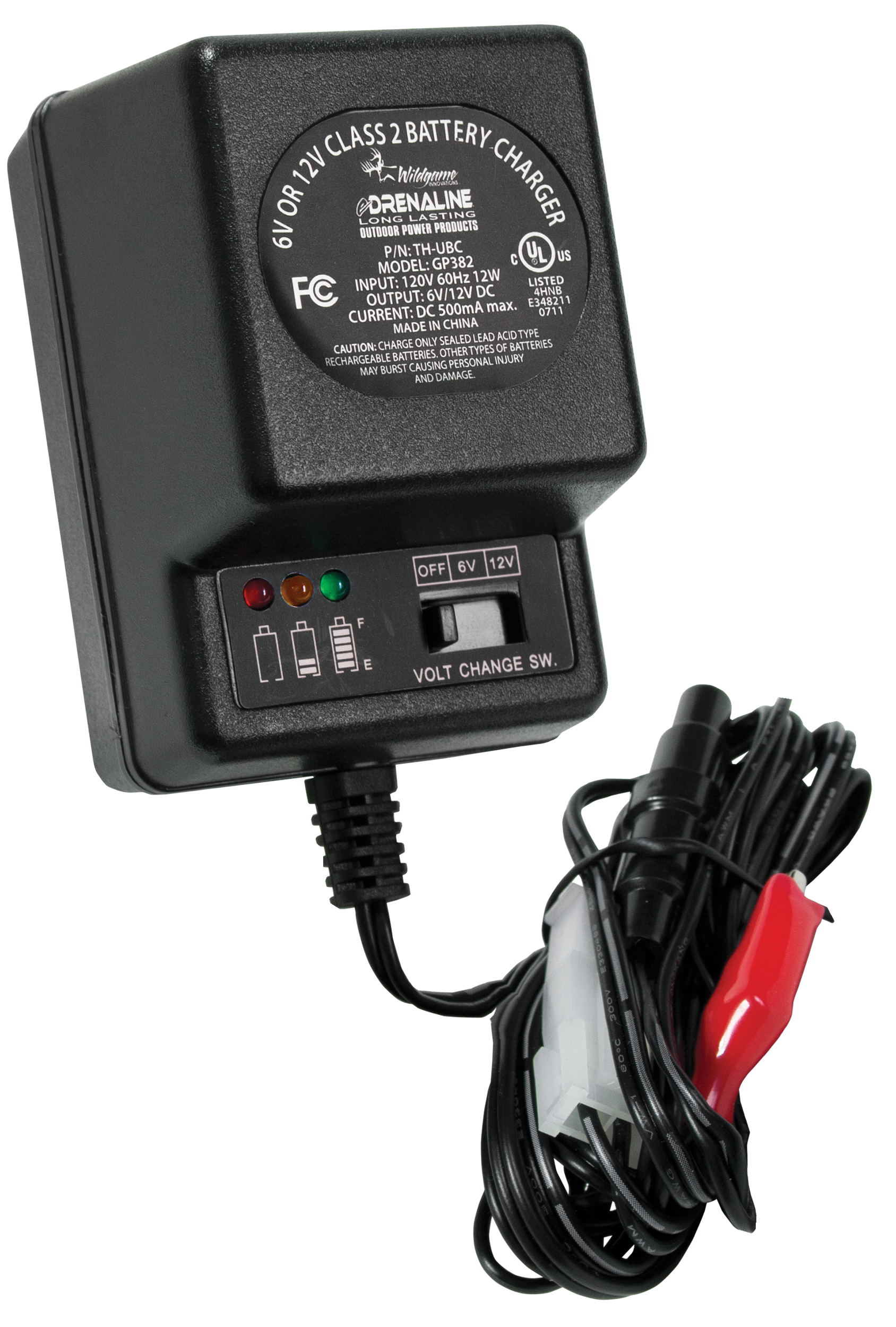 Wildgame Innovations Gsm Battery Charger, Wgi Wgibc0005 6v/12v Battery Charger [th-ubc]