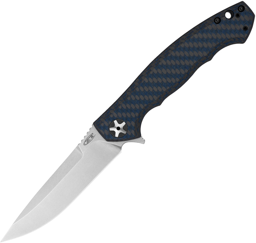 Zero Tolerance Large Sinkevich Framelock Pocket Knife Carbon Fiber - ZT0452BLUCF
