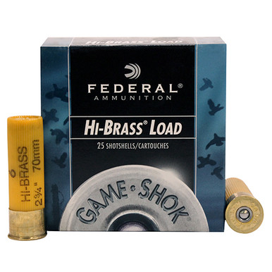 Federal Game Shok High Brass Lead 20 ga 2.75" 1 oz 6 Shot