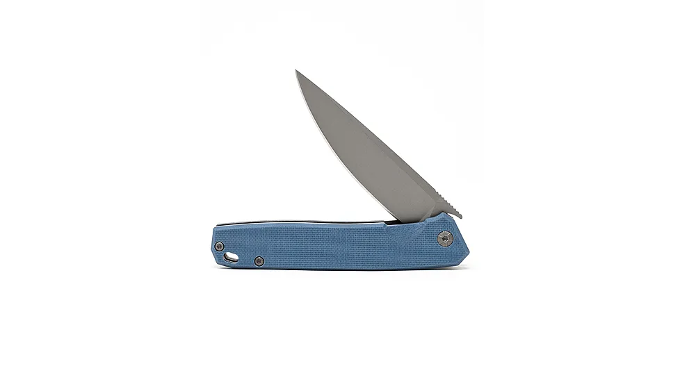 3V Gear Blue React Folding Knife - Plain G10/TI Coated 696F3C3E