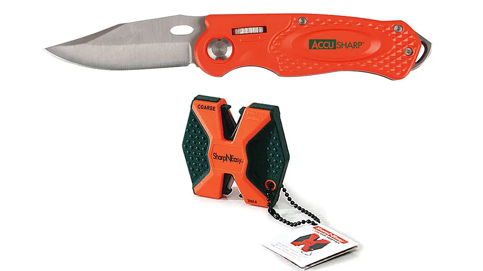 Accusharp 2Step Knife Sharpener/Sport Knife Combo