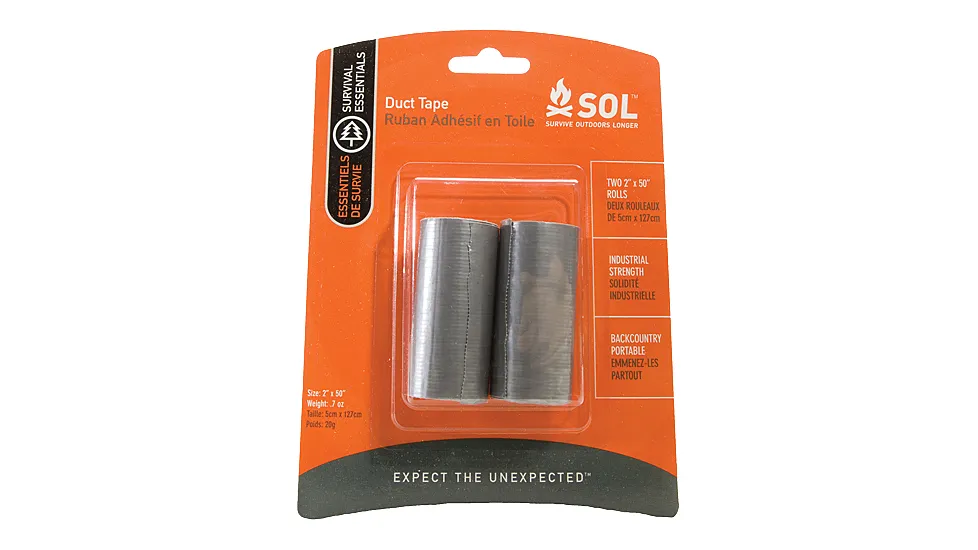 Survive Outdoors Longer Duct Tape 2 Pack 2x50in Rolls