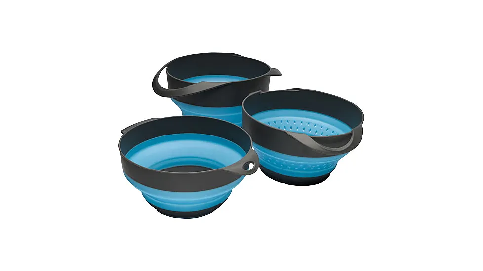 Survive Outdoors Longer Flat Pack Bowls & Strainer Set