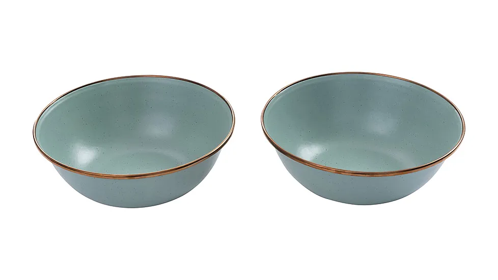 Barebones Enamel Mint Bowl Set