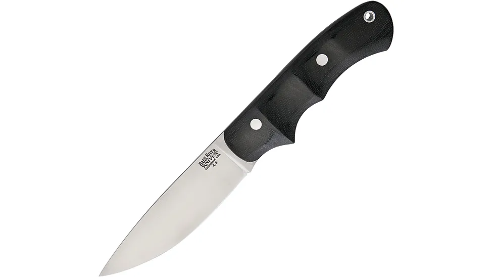 Bark River Trakker Companion Black Canvas Fixed Blade Knife