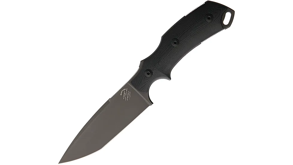 Bastinelli Creations RED V2 Black PVD Fixed Blade Knife