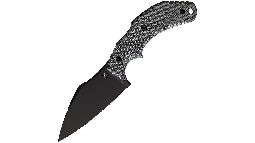 Bastinelli Creations The Foreigner 3.38in Black PVD Fixed Blade Knife