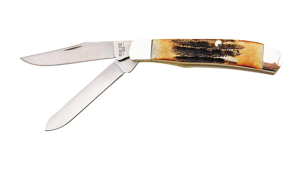 Bear & Son Mini Trapper Stag Fold Knife