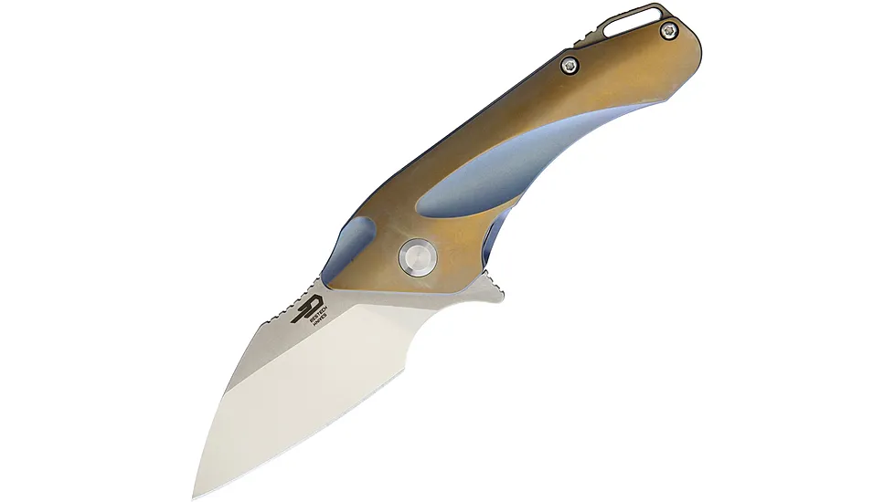Bestech Knives GOBLIN Tiium Framelock Blue Folding Knife