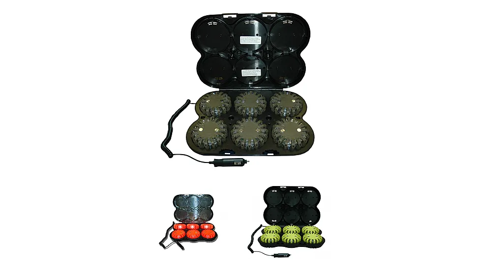 PowerFlare PF-200R Rechargeable Safety LED Light Kit, Pack of 6