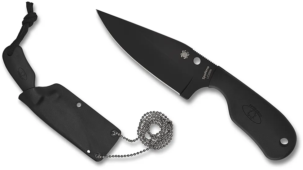Spyderco Black Blade Subway Bowie Knife
