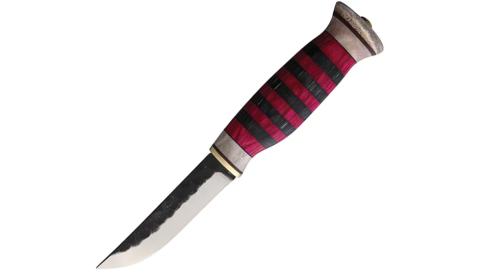 Wood Jewel Fixed Blade Color Stripe Knife