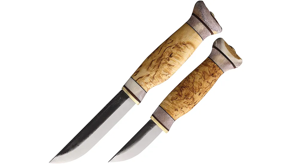 Wood Jewel Curly Birch Fixed Blade Set