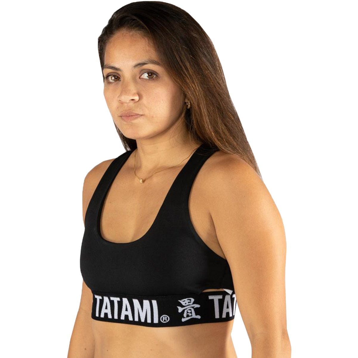Tatami Fightwear Black Minimal Sports Bra - Black
