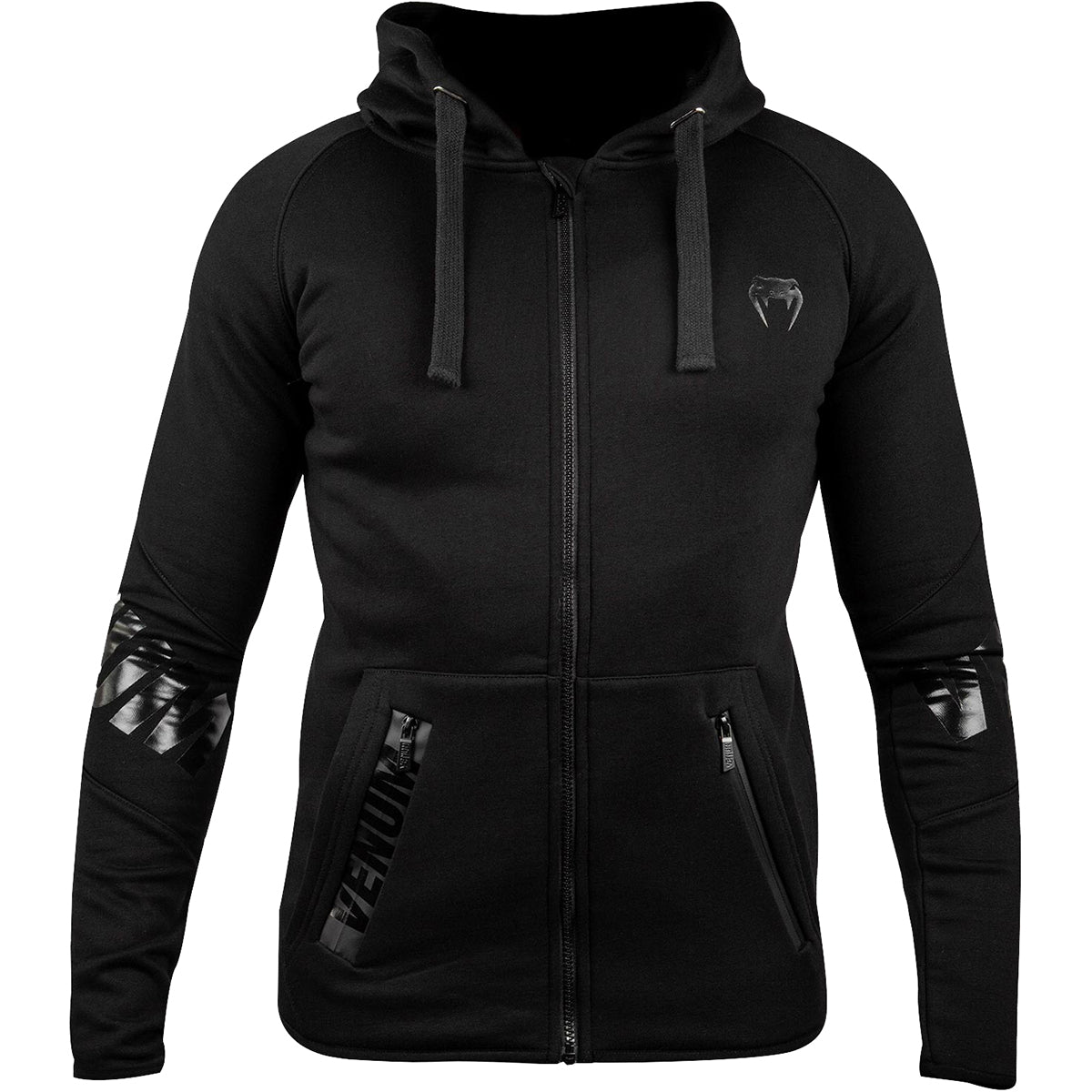 Venum Contender 3.0 Full Zip Hoodie - Black/Black