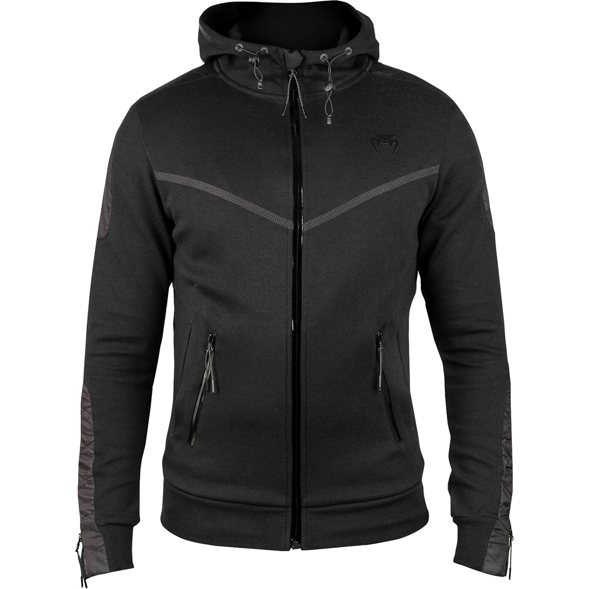 Venum Laser Evo Full Zip Hoodie - Black