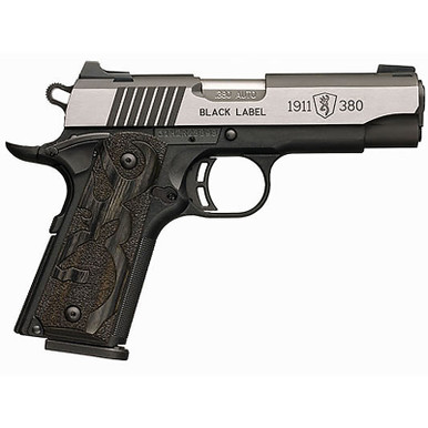 Browning Black Label Medallion Pro 1911 .380 ACP 3.58". 8rd Laminate Grips