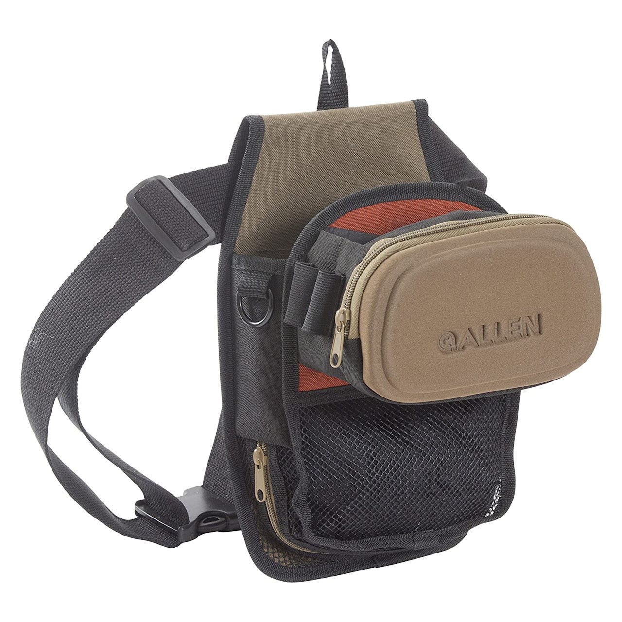 Allen Eliminator All-in-One Shooting Bag Brown with Black/Orange Accent