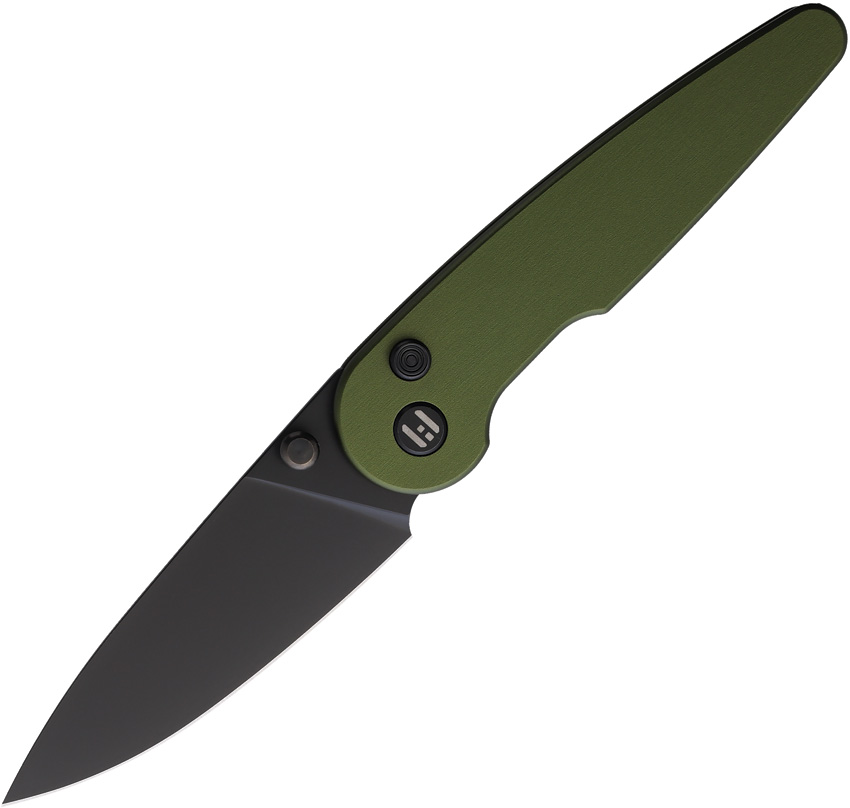 HIGHTRON Birdidi-Grace Button Lock Pocket Knife Green - HTK06GRN