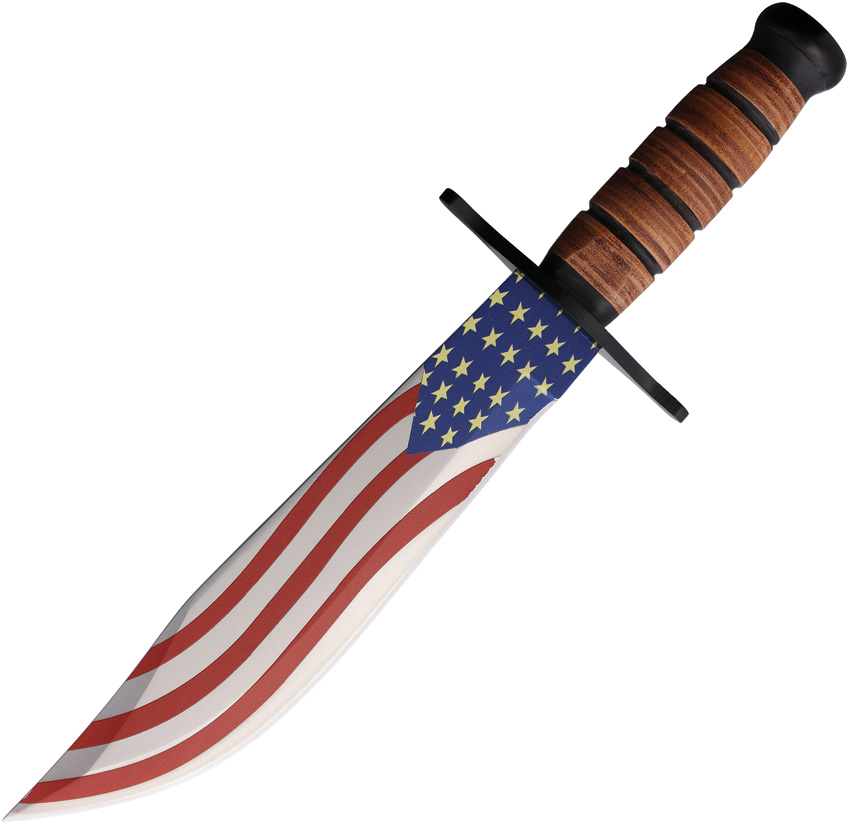 American Flag Bowie Knife - M4591