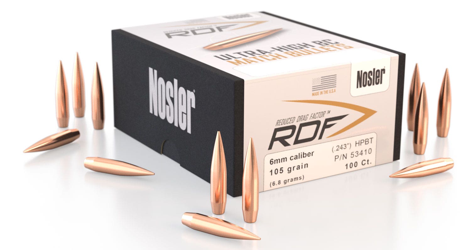 Nosler 6MM 105GR HPBT RDF