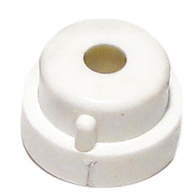 Aquabot - Pool Cleaner Bushing (White, Plastic, with Hole, Fastens to Side Plate, for Non-Sliding Fixed-Wheel Axle)