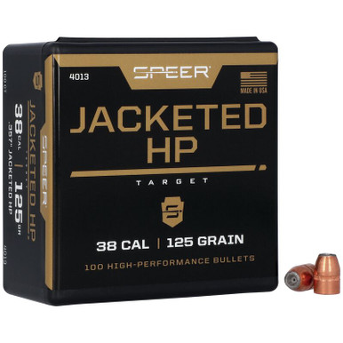 Speer TMJ Handgun 4015 .357 Cal 125 gr Total Metal Jacket Bullets-100cnt