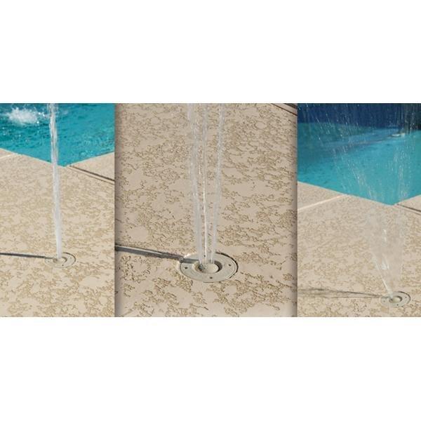 A&A Manufacturing - Trio Deck Jet Fountain with Three Spray Options - Tan