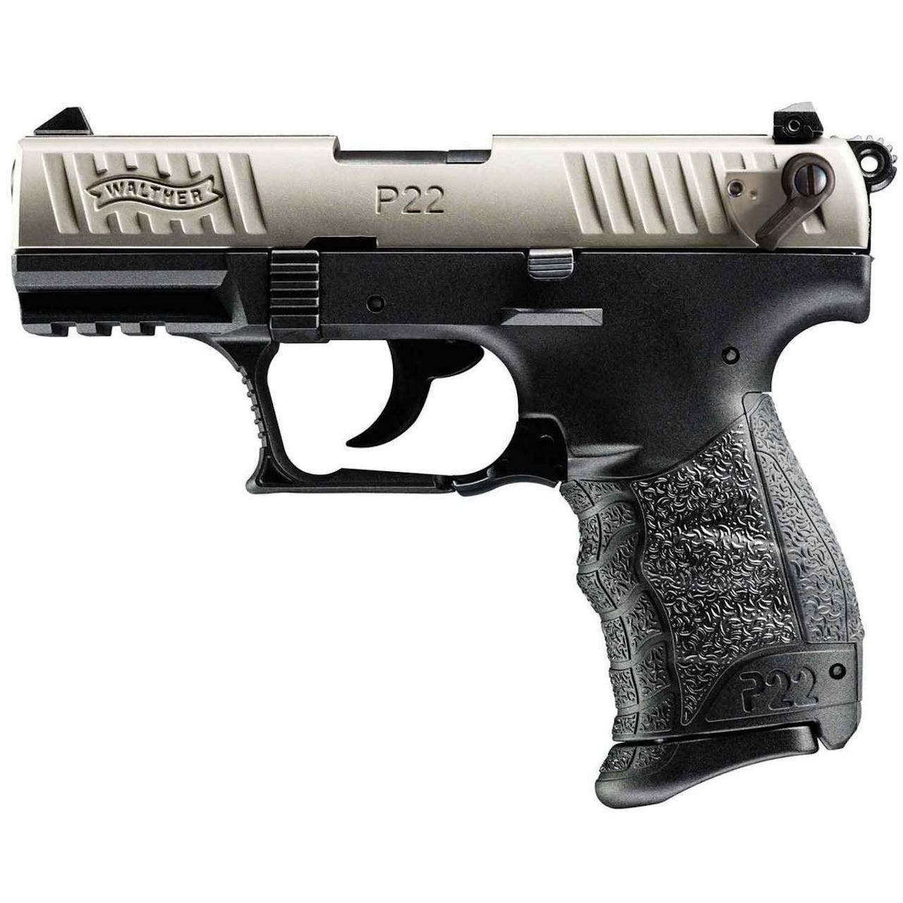 Walther Arms P22 Q Pistol 22LR Nickel 3.42" 5120725
