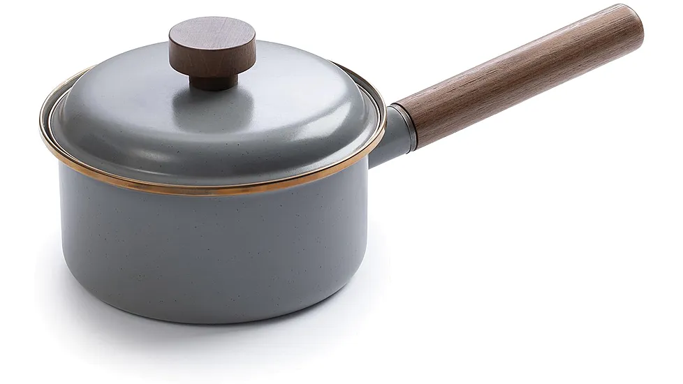 Barebones Enamel Saucepan
